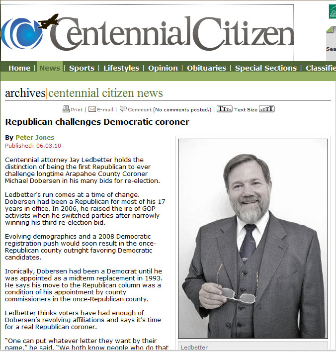 Centennial Citizen Article